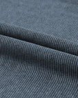 Faith Solid Ribbed Knit Round Neck Pullover Sweatshirt