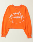 Indy Game Day Notched Neck Sweatshirt