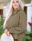 Palmer Quilted Buttoned Neckline Sweatshirt