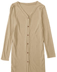 Madison Open-Front Buttons Cardigan