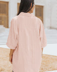 Paula Button Front Dolman Sleeves Shirt