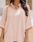 Paula Button Front Dolman Sleeves Shirt