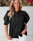 Elena Puff Sleeve Loose Shirt