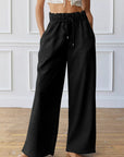 Greta Elastic High Waist Drawstring Sweatpants