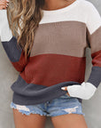 Lainey Knitted O-neck Pullover Sweater