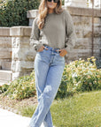 Remi Cable Knit Sleeve Sweater