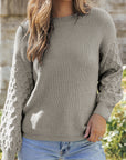 Remi Cable Knit Sleeve Sweater