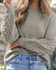 Remi Cable Knit Sleeve Sweater