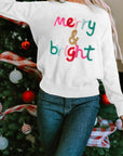 Selah Merry & Bright Round Neck Casual Sweater