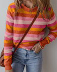 Eliana Stripe Ribbed Sweater