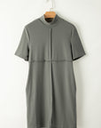 Asha High Neck Cross Seam T-shirt Dress