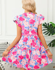 Pink Floral Day Dress