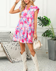 Pink Floral Day Dress