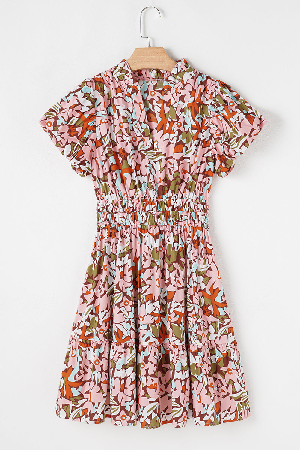 Elisa Floral High Waist Mini Dress
