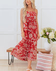 Aylin Floral Spaghetti Strap Maxi Dress