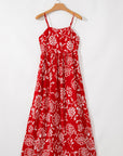 Aylin Floral Spaghetti Strap Maxi Dress