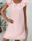 Pink Bow Mini Dress