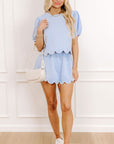Princess Pearl Scalloped Skort Set