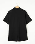 Nyomi Half Button Collared Loose Romper