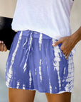 Murphy Tie Dye Drawstring Casual Shorts
