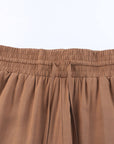 Kenzie Drawstring Elastic Waist Casual Wide Leg Pants