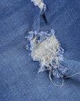 Karla Frayed Hem Denim Shorts