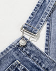 Piper Denim Straight Leg Jumpsuit with Pockets