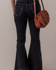 Lydia High Waist Button Front Flare Jeans