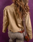 Stella Flap Pocket Metal Button Denim Jacket
