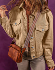 Stella Flap Pocket Metal Button Denim Jacket