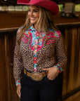 LEOPARD & BLOOM VINTAGE PERFORMANCE RODEO SHIRT