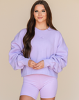WARMUP PULLOVER | LILAC