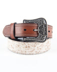 Mens Genuine Horse Leather Belt - Brown