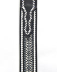 Mens Genuine Leather 3D Hand Stitched Belt - Black