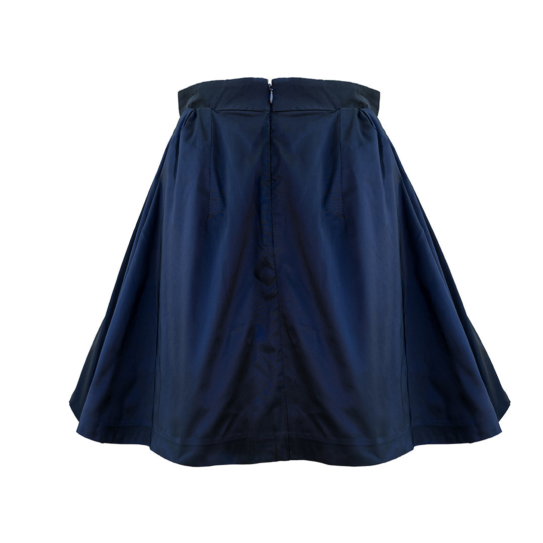 MASON by MASON'S DAUGHTER Charlotte Skirt, Navy Silk Taffeta