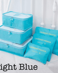 6 Piece Travel Organizer