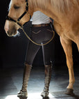 Evolution Knee Patch Breeches - Black with Rose Gold