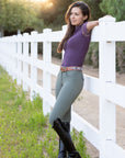 Evolution Full Seat Breeches - Sage Green