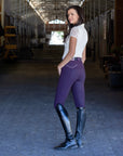 Evolution Full Seat Breeches - Dark Plum - MID WAIST