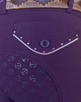 Evolution Full Seat Breeches - Dark Plum - HIGH WAIST