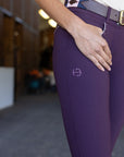 Evolution Full Seat Breeches - Dark Plum - HIGH WAIST