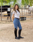 Evolution Full Seat Breeches - Carolina Blue