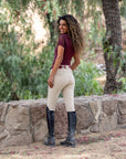Evolution Knee Patch Breeches - Hunter Beige