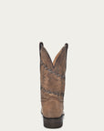 A3532 - MEN'S BARBED WIRE BROWN SQUARE TOE COWBOY BOOT