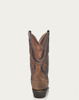 A3479 - MEN'S GOLDEN BROWN WOVEN DETAIL NARROW SQUARE TOE COWBOY BOOT