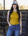 RIBBED ALL-IN-ONE TANK | MIMOSA