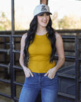 RIBBED ALL-IN-ONE TANK | MIMOSA