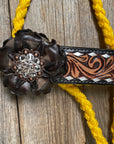 Yellow Mule Tape Halter - Black and Clear