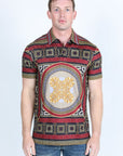 Men's Baroque Print Red Label Polo