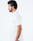 Men's Fishing White Short Sleeve Shirt
